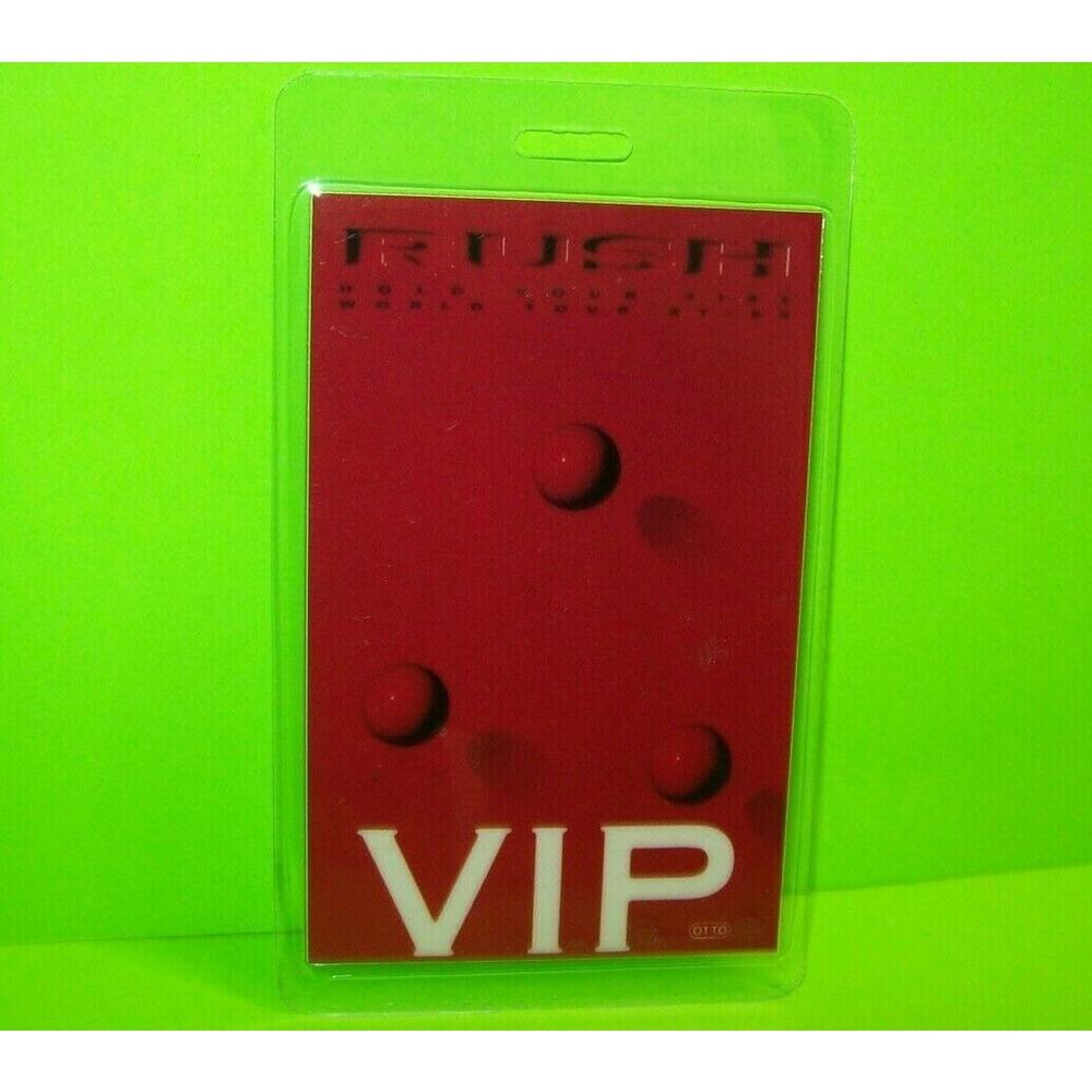 Rush Hold Your Fire VIP Backstage Pass Original 1987 Tour Hard Rock Prog Music